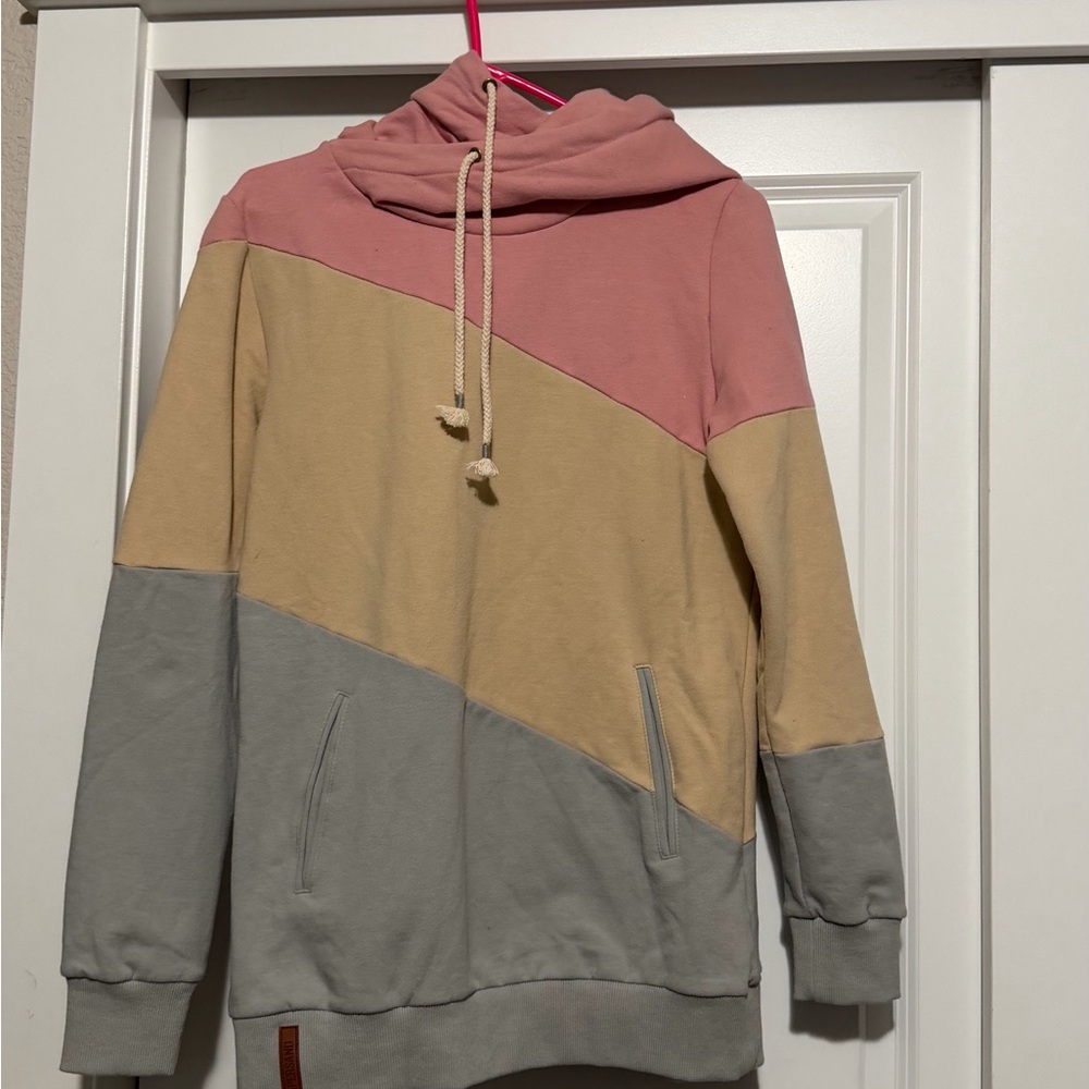 AMPERSAND AVE Pink, Tan, and Gray Jacket